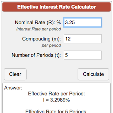 APR to Effective Interest Rate Calculator