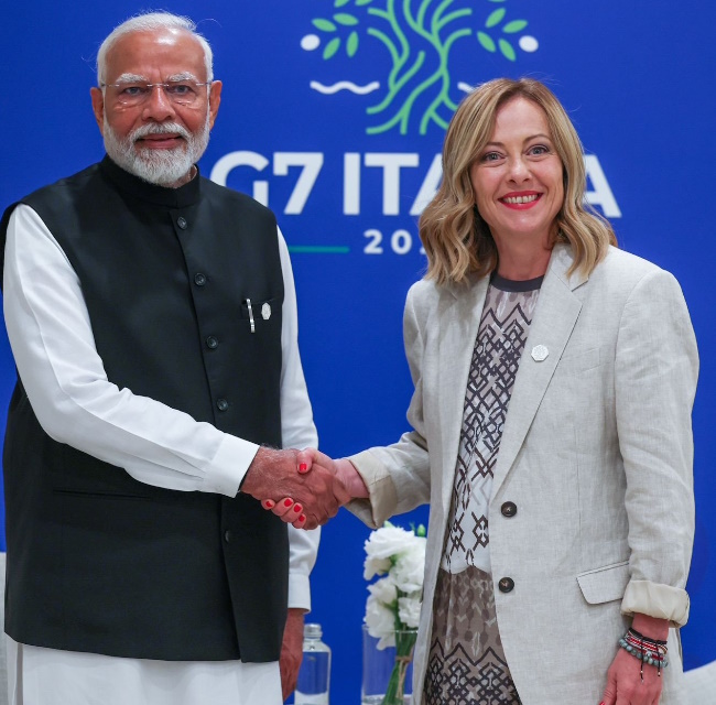 PM Meloni and PM Modi